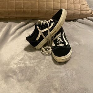Vans Kids Black and White Sneakers